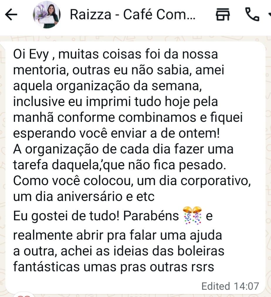 Depoimento de mentorada 3