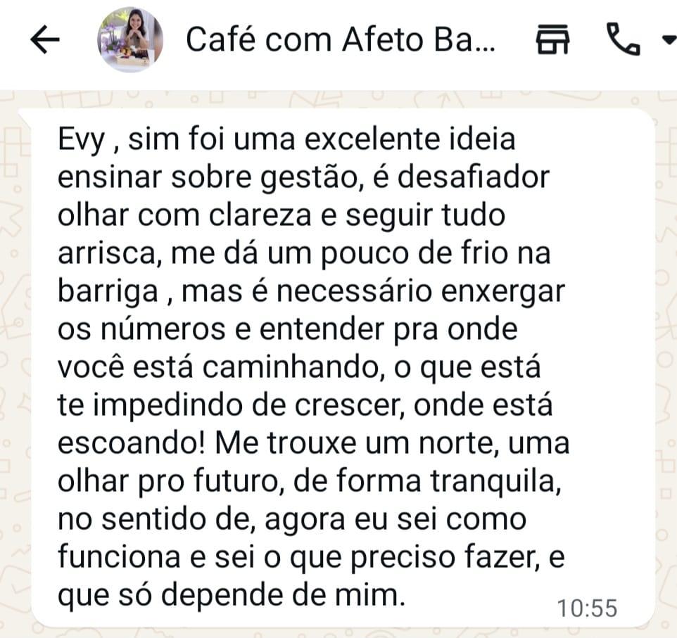 Depoimento de mentorada 6